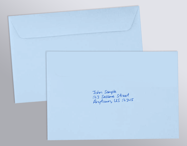 Blue Greeting Card Envelope