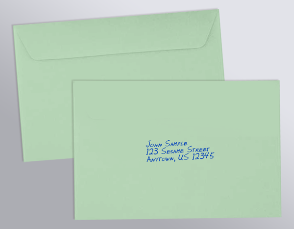 Green Greeting Card Envelope